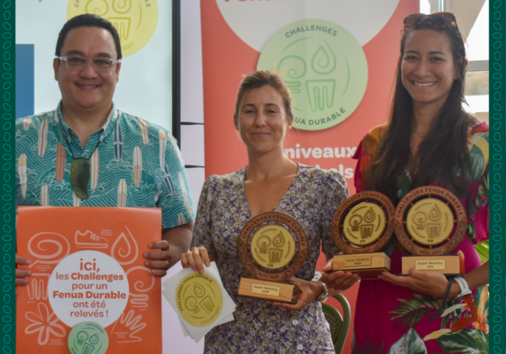 Trois Trophées Or au Challenge Fenua Durable 2024